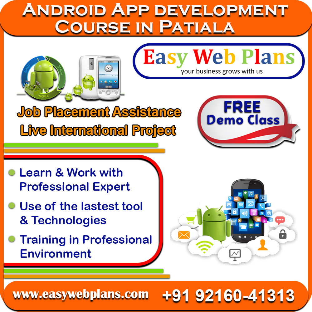 Best Android Development Course in Punjab | Dial +91 9216041313