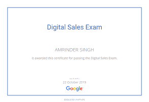 Amrinder Singh google parter Digital Sales Easywebplans