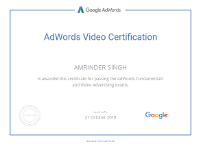Amrinder Singh google parter video Easywebplans