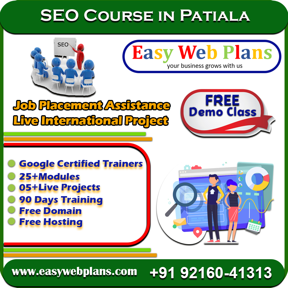 Best SEO Course in Patiala Dial +91 9216041313 Easy Web Plans